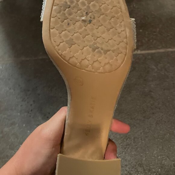 Women's Kelly and Katie Gold Sparkle Chunky Heels (size 9.5) - Picture 7 of 7